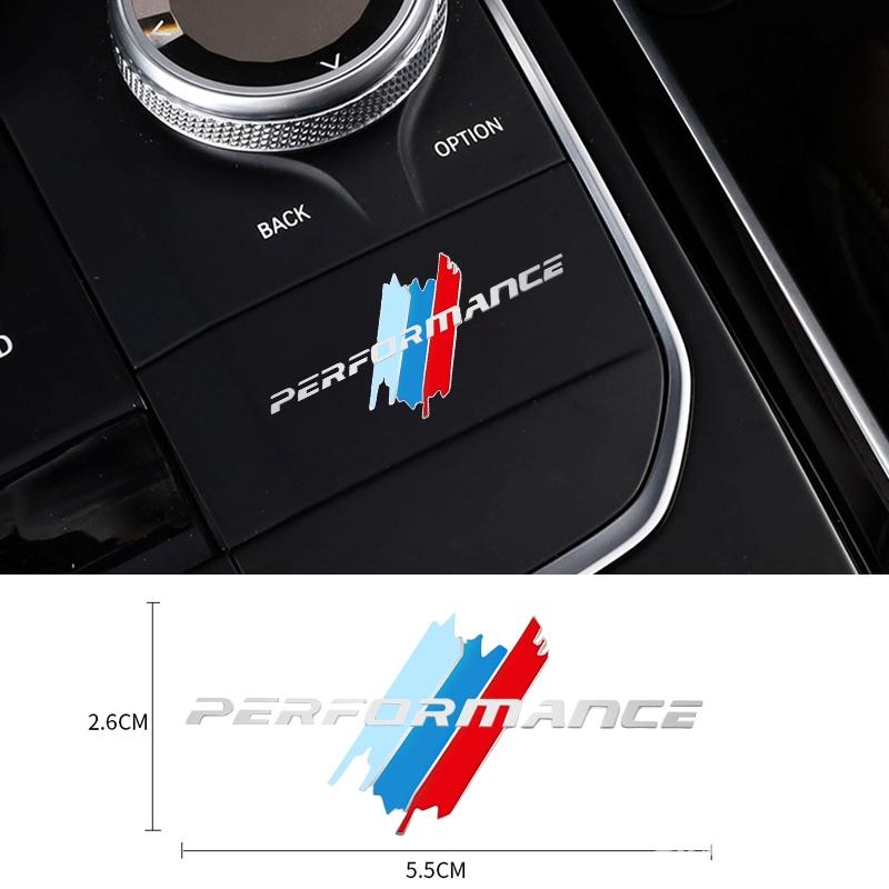 Metal Car Decor Stickers For BMW M Performance 1 3 5 7 Series X1 X2 X3 X4 X5 X6 X7 Auto Interior Center Console Creative Decals yshk28