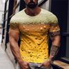 Men's Graphic Beer T Shirt Short Sleeve T Shirt 3D Print Crew Neck Shirt Vintage Fashion Designer Outdoor Daily Sports