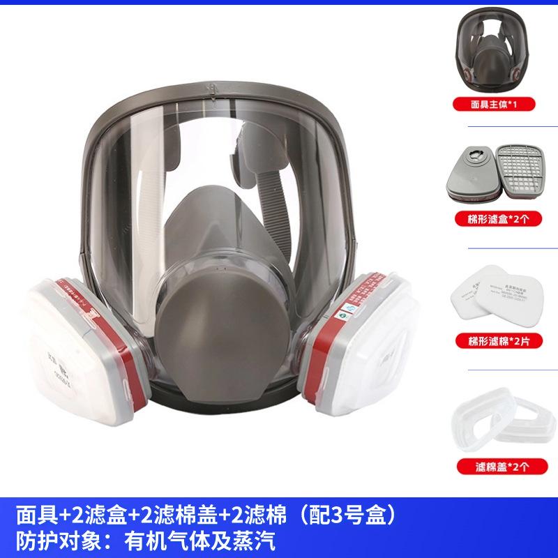 Anti-Fog 6800 Gasmaske Industrielackier-Atemschutzmaske Sicherheitsarbeitsfilter Staubdicht Vollgesichts-Formaldehydschutz