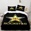 3PCS Rock Energy Bedding Set Printed Duvet Cover Closure Includes 1 Duvet Cover & 2 Pillowcases for All Seasons Bedroom Decor
