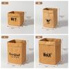 Large Capacity Packaging Bag Waterproof Takeaway Bag Kraft Paper Bag  Refrigerator Kitchen