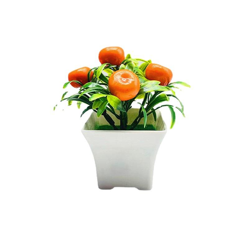 Artificial Potted PlantsArtificial Flower Potted Plants Artificial Fruit Bonsai Small FruitsPlastic Artificial Flowers
