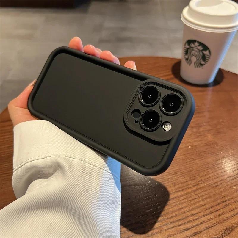 Soft Liquid Silicone Phone Case For iPhone 11 12 13 14 15 16 17 Pro Max Plus XS X XR Max Shockproof Bumper Back Cases Cover