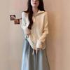 Women's Collared Zip Front Ribbed Knit Cardigan