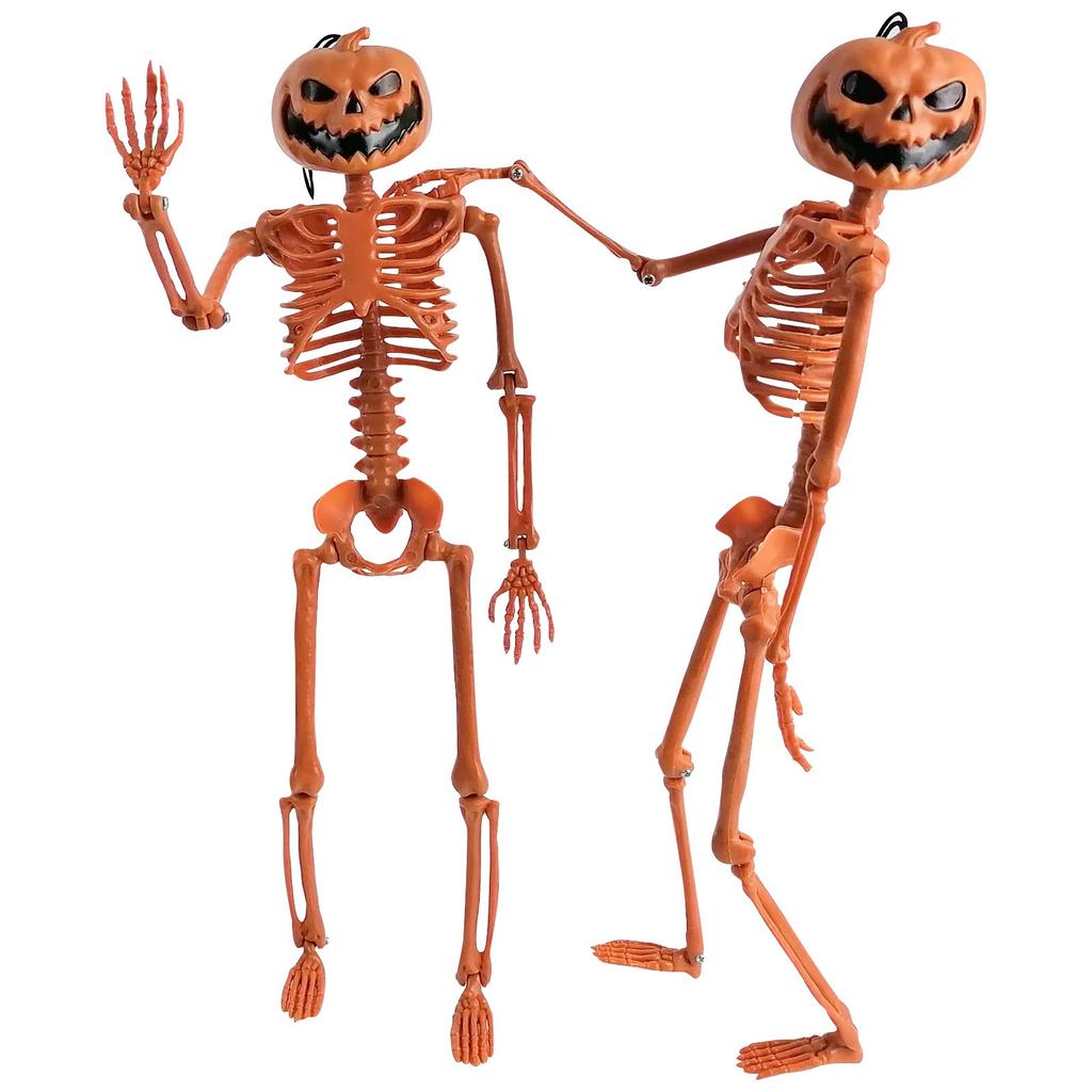 Halloween Poseable Human  Skeleton Full Life Size Props Party Decor