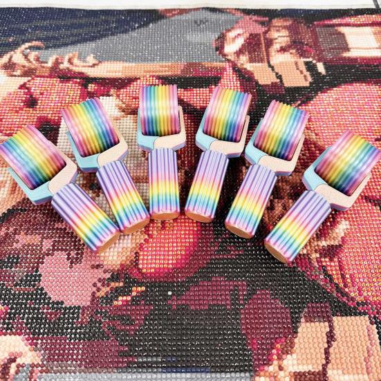 Váleček pro Diamond Art Kamínková Výšivka DIY Řemeslný Nástroj Odnímatelný Nástroj pro Diamond Art s Ergonomickou Rukojetí pro Rychlé Zabezpečení Umístění Diamantů