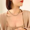 Qiong Yao Hip Hop U-Buckle Necklace & Bracelet Set
