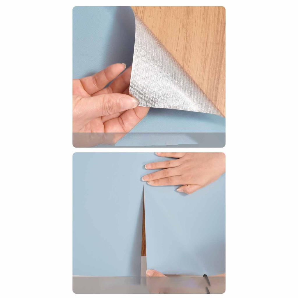 Einfarbig Verdickt Wasserdicht Selbstklebende Tapete Schlafzimmer Akzentwände Dekorativ