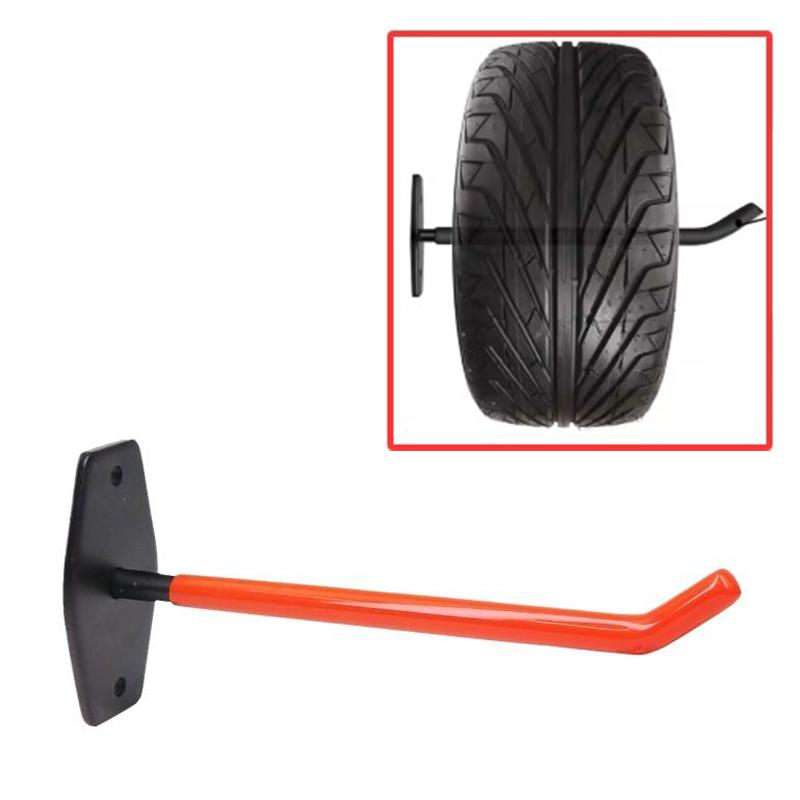 1 Stück Robuste Wandmontierte Reifenlagerhaken Set Stahl 20-30 kg Tragfähigkeit Verzinkt Rostfrei Garage Garten Lagerhaus