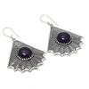 Amethyst Gemstone 925 Sterling Silver Jewelry Earring 2.29 " O076