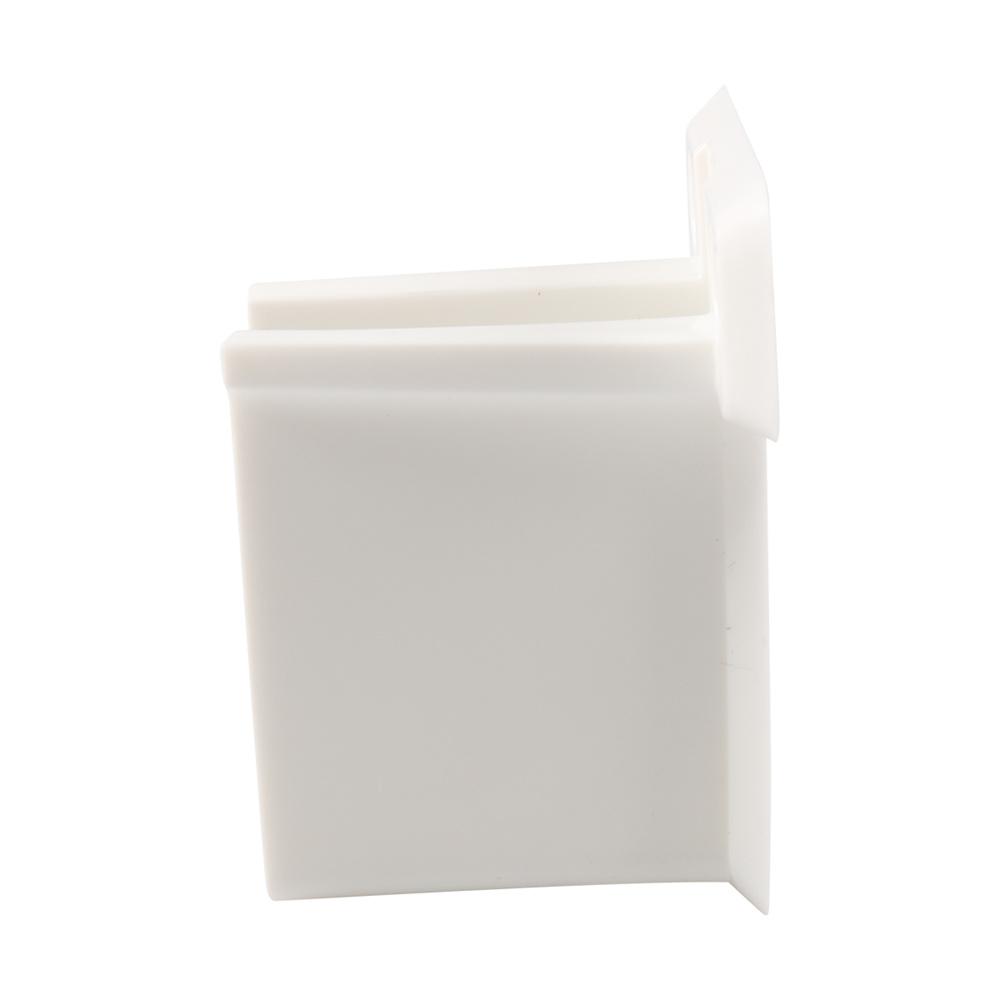 12pcs Wire Shelf End Bracket White Plastic Closet Shelves Brackets with Screws