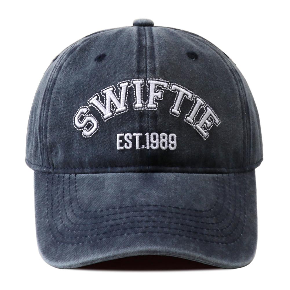 High Quality Swiftie 1989 Embroidery Baseball Caps For Men Women Adjustable Fashion Vintage Washed Taylor Fan Cotton Dad Hats