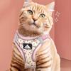 Floral Dog Leash Set Anti Escape Puppy Harness Dog Walking Supplies Pet Harness  Small Dogs
