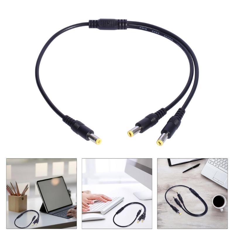 Y Splitter Cord, 5.5x2.5mm, 40cm Power Splitter Cable for LED Strips, Cameras, Electronics