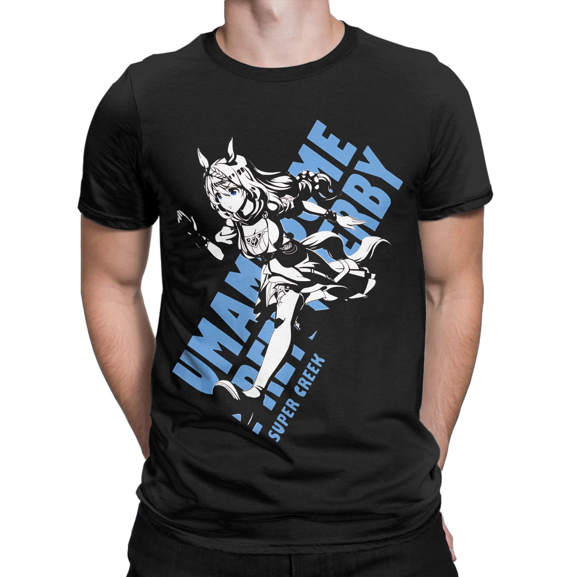 Мужчины Женщины Новое Поступление Umamusume Pretty Derby Kitasan Black Футболка Хлопок 100% Футболки Одежда S