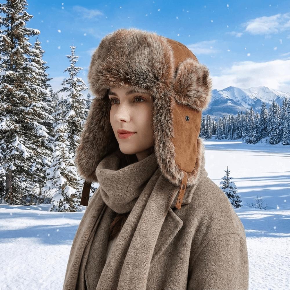 Imitation Fur Men Lei Feng Hat Thick Cold-Proof Hat Casual Ear Protection Hat  Cycling