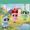 Portachiavi Peluche delle Superchicche con Fantasia a Scacchiera per Decorazione Zaino e Regali