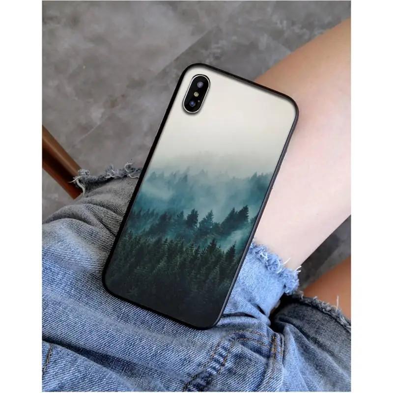 IPhone16 Handyhülle Berg-, Wald-, Nebellandschaft-Handyhülle wird im Auftrag anderer verschickt, lackierter Fallschutz für Fallschutz.