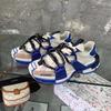 Unisex Chunky Sneakers Low Top Breathable Casual Shoes Men Women Comfortable Round Toe Leather Upper