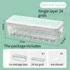 New Press Silicone Ice Cube Tray Easy Release Ice Maker Mold for Home Kitchen Freezer Storage Box Ice Making Tool