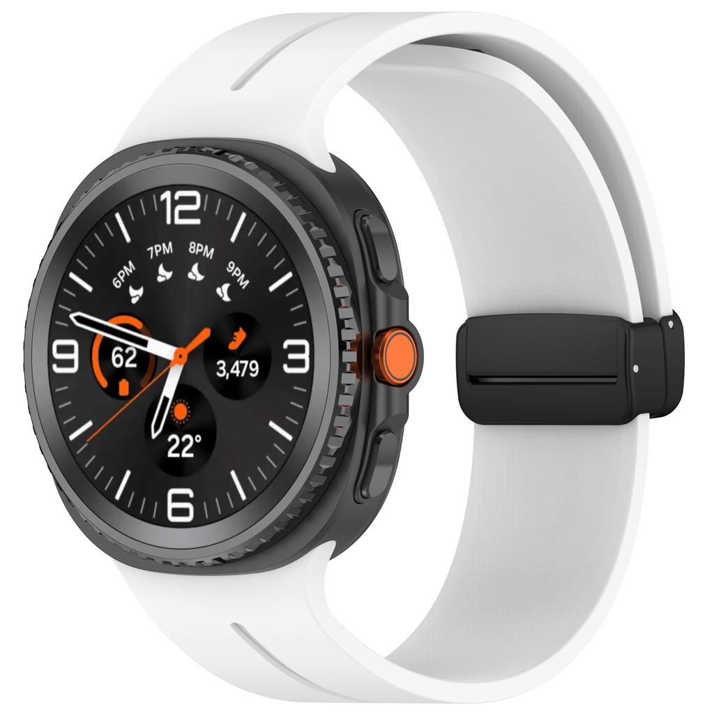 Magnetic D Buckle Sport Silicone Band For Samsung Galaxy Watch 8 44mm 40mm Strap For Samsung Watch8 Classic 46mm Bracelet Belt