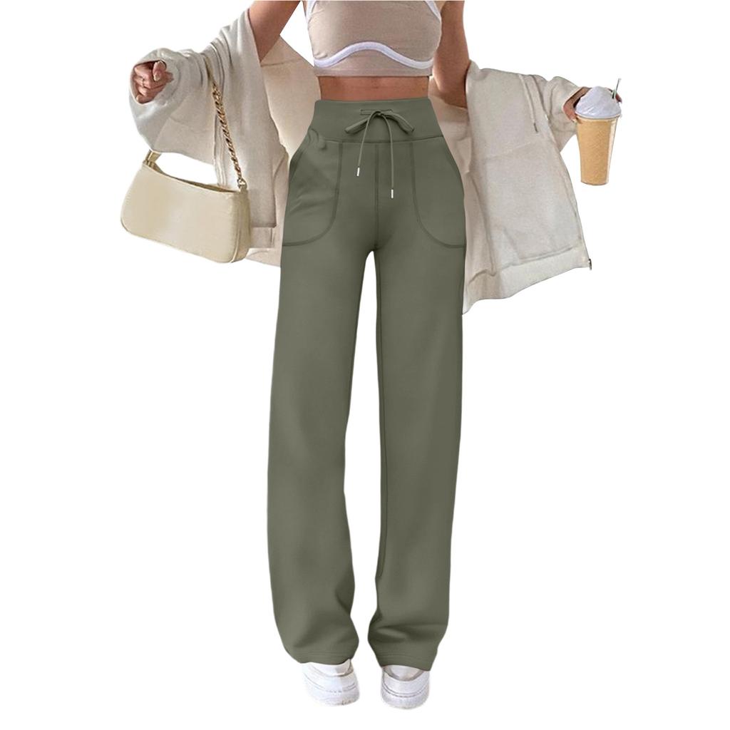 Women's Casual Wide-leg High-waist Yoga Sports Straight Pants