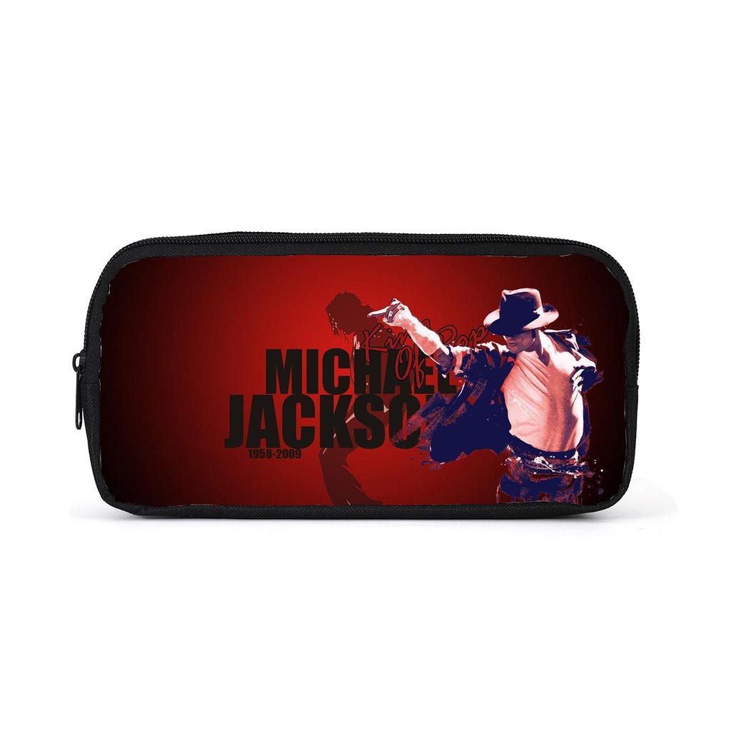 Michael Jackson Student Pencil Case - Simple Style Printed Stationery Bag