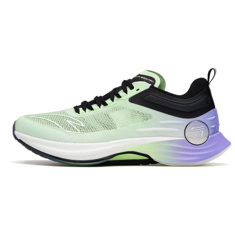 Anta Mach Pro Cushioned Slip-Resistant Low-Top Running Shoes Men s Green Purple Black Sneakers 112325584S-3 40.5