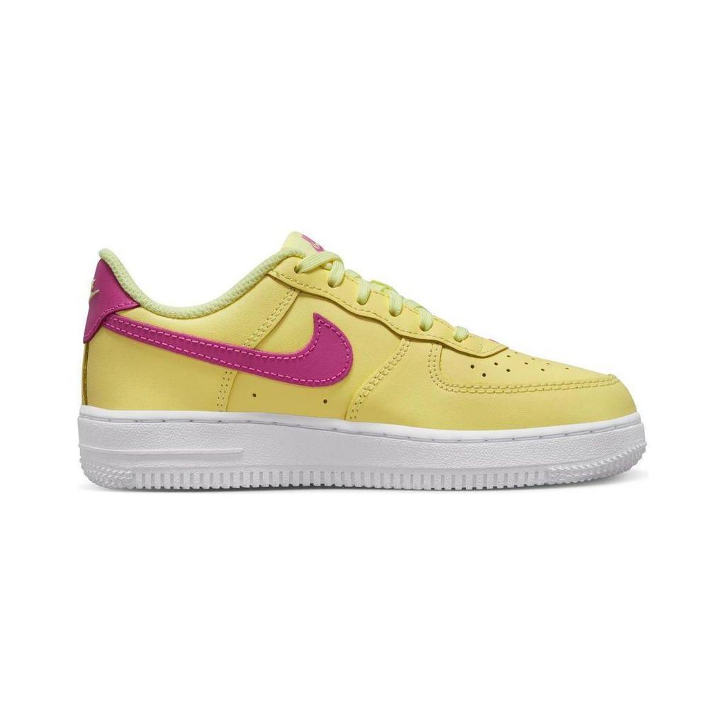 Nike Air Force 1 Low Ps Non-Slip Durable Breathable Low-Top Kids Skate Shoes Kids Sneakers White Yellow Pink FJ3484-800