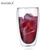 1PCS Heat-Resistant Double Wall Glass Cup Milk Whiskey Tea Transparent Beer Espresso Coffee Cup Drinkware Cups Drinking Glasses