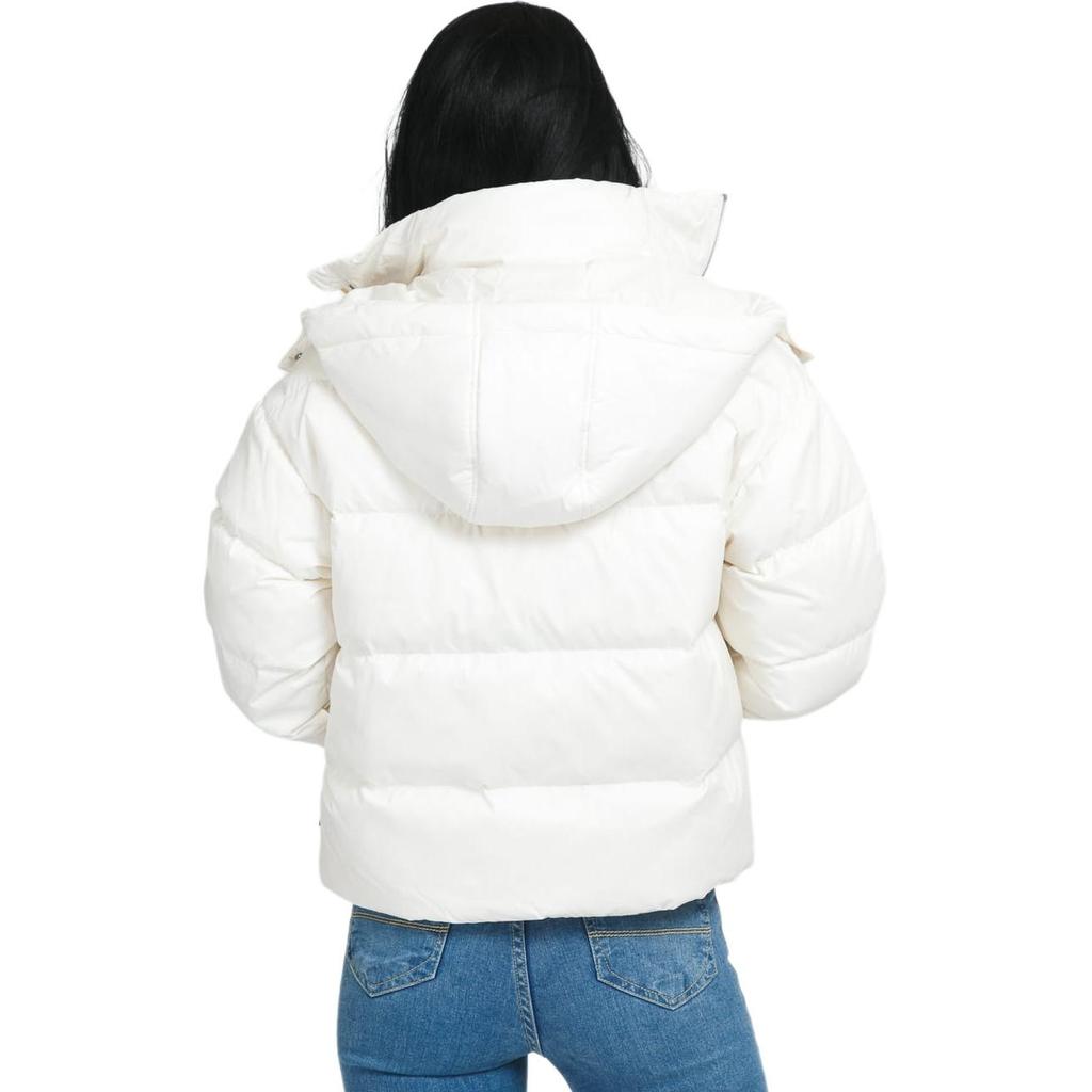 (WMNS) Converse Short Down Textile Jacket Asia Sizing 'White' Women's 10021998-A02