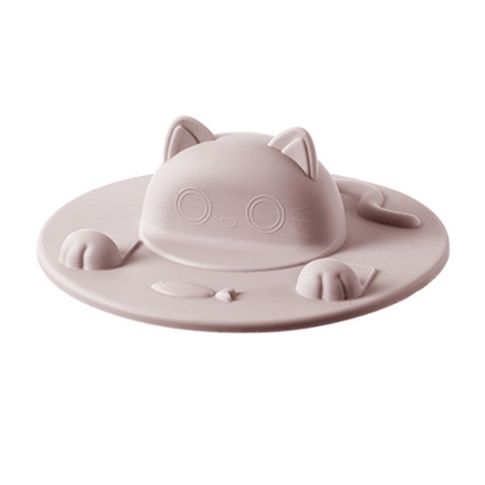 

Силіконовий Тримач для Телефону Кришка для Чашки Рожевий Сірий Кришка для Чашки для Води Креативна 3D Котик Кришка для Чашки Універсальна рожевий