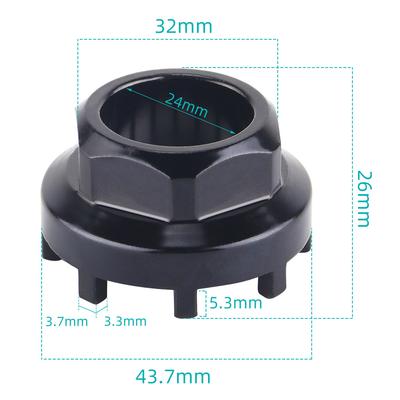 Eight Notch Lock Ring Tool Bike Bottom Bracket Remover Tool BB Cups Extractor Repair Parts Tool