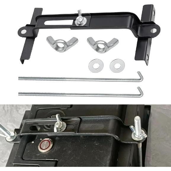 1 PC Car Bracket with J Bolt, Durable Thickened Adjustable Fixed Battery Holder Replacement accessoriesr, Universal Automotive Ship (Black),