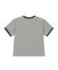 Lujeoseukeulleob Star Applique Crop Ringer T-Shirt Gray