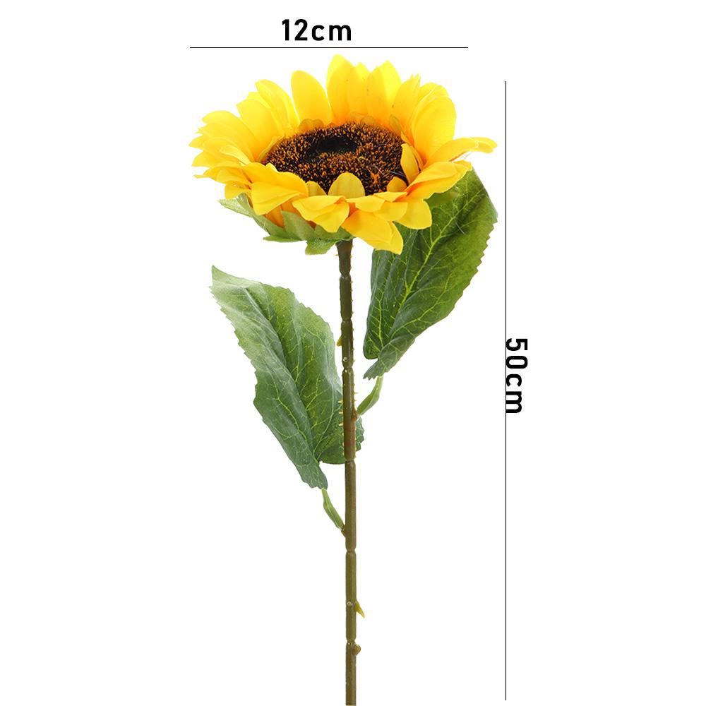 Home Layout Silk Flower Bride Gifts Artificial Sunflower Wedding Decor Flower DIY Sunflower Bouquet