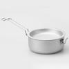 Camping Cook Pots with Folding Handle Outdoor Cooking Pots Frypan Bowl Utensils Camping Cookware Easy to Clean