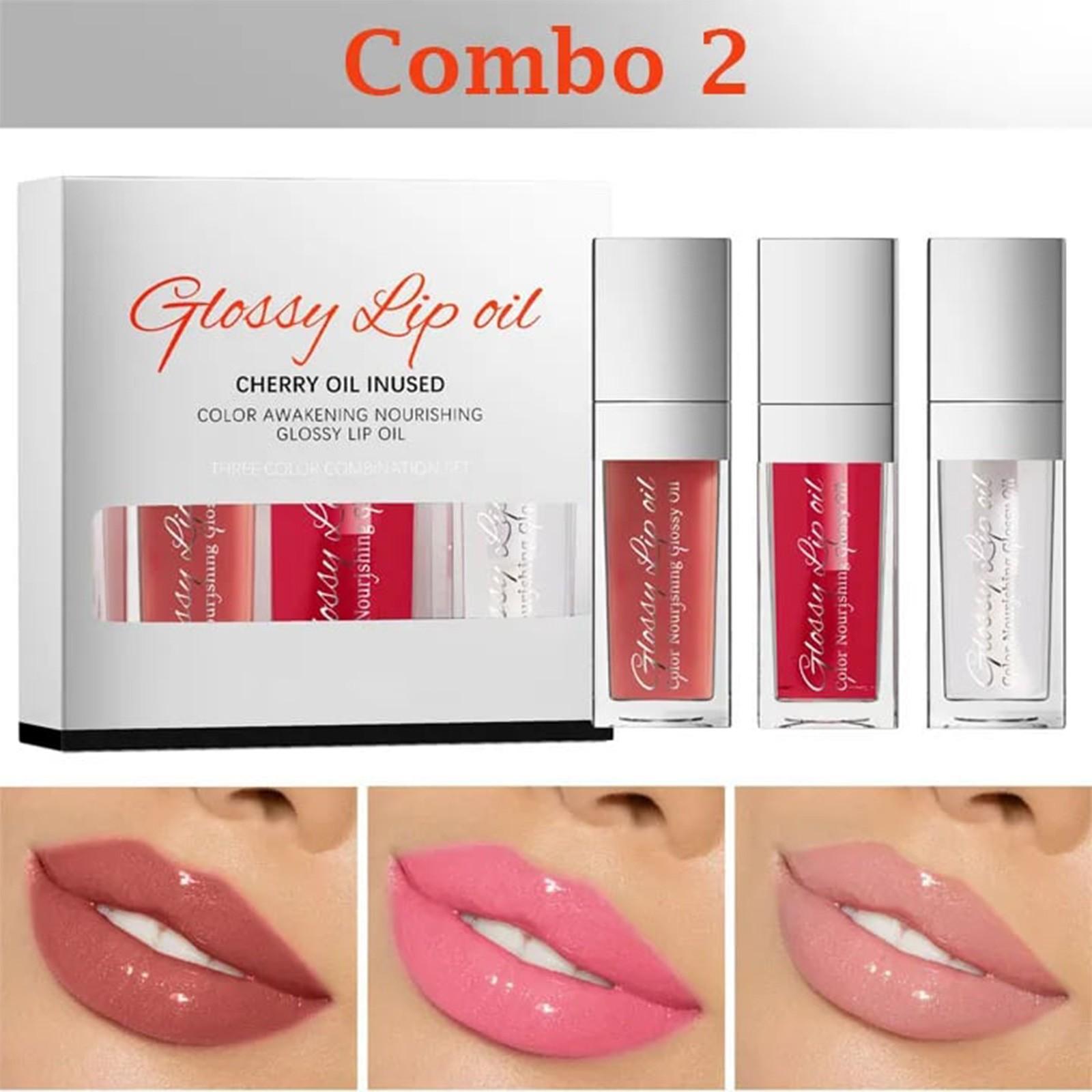 

3pc color-changing lip oil lip gloss 8ml One Size