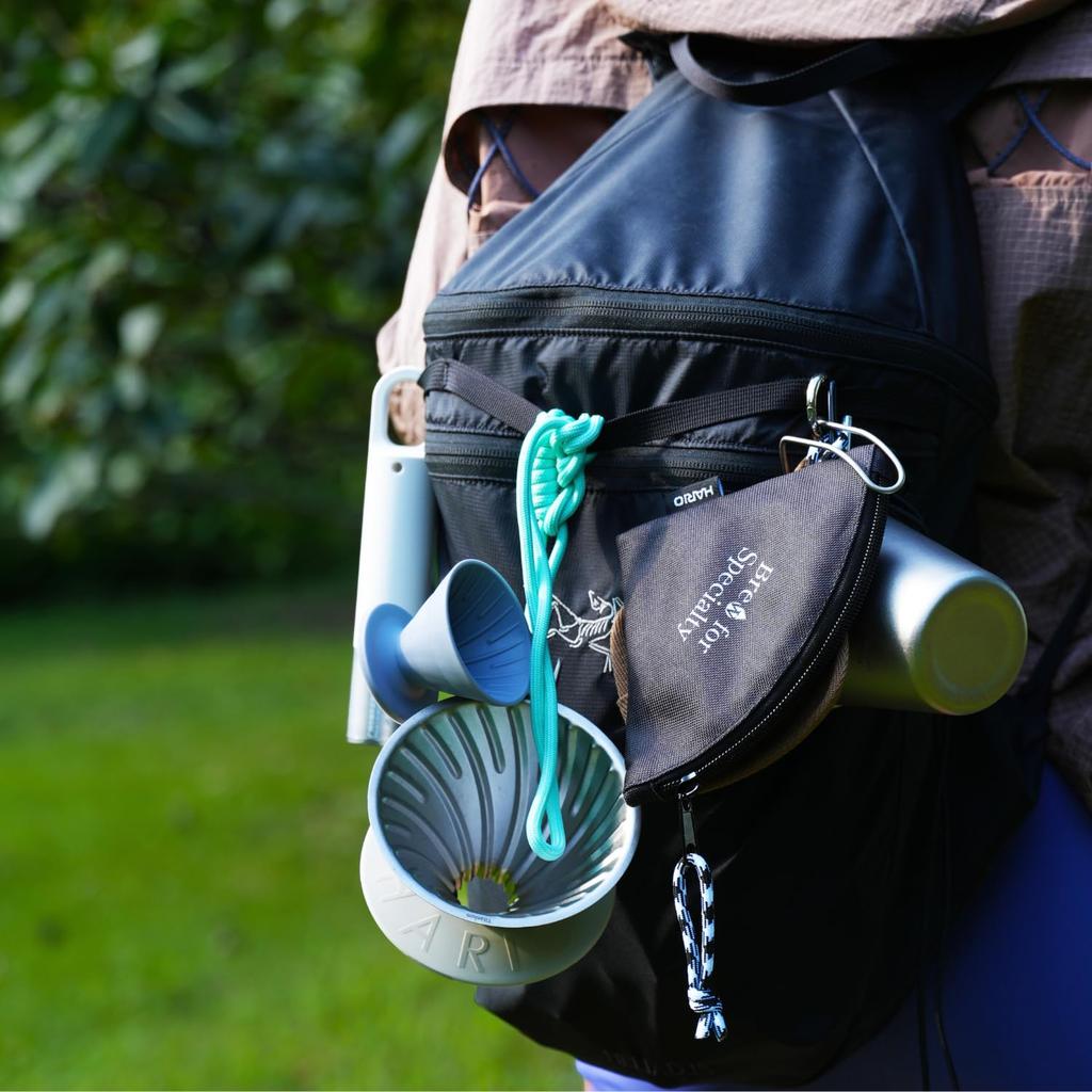 HARIO Titanium 350mL Full Single-Layer Mug, Capacity, Lightweight, Outdoor, Titanium, Gray, SMTI-35-TSV