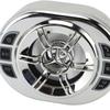 Waterproof Motorcycle Bluetooth Speaker Hands Free Calls Chrome All In One Motorcycle Sound System with Remote Control