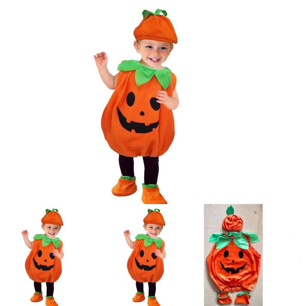 Adorable Kid Halloween Pumpkin Costume Set For Toddler Baby Cosplay Fun
