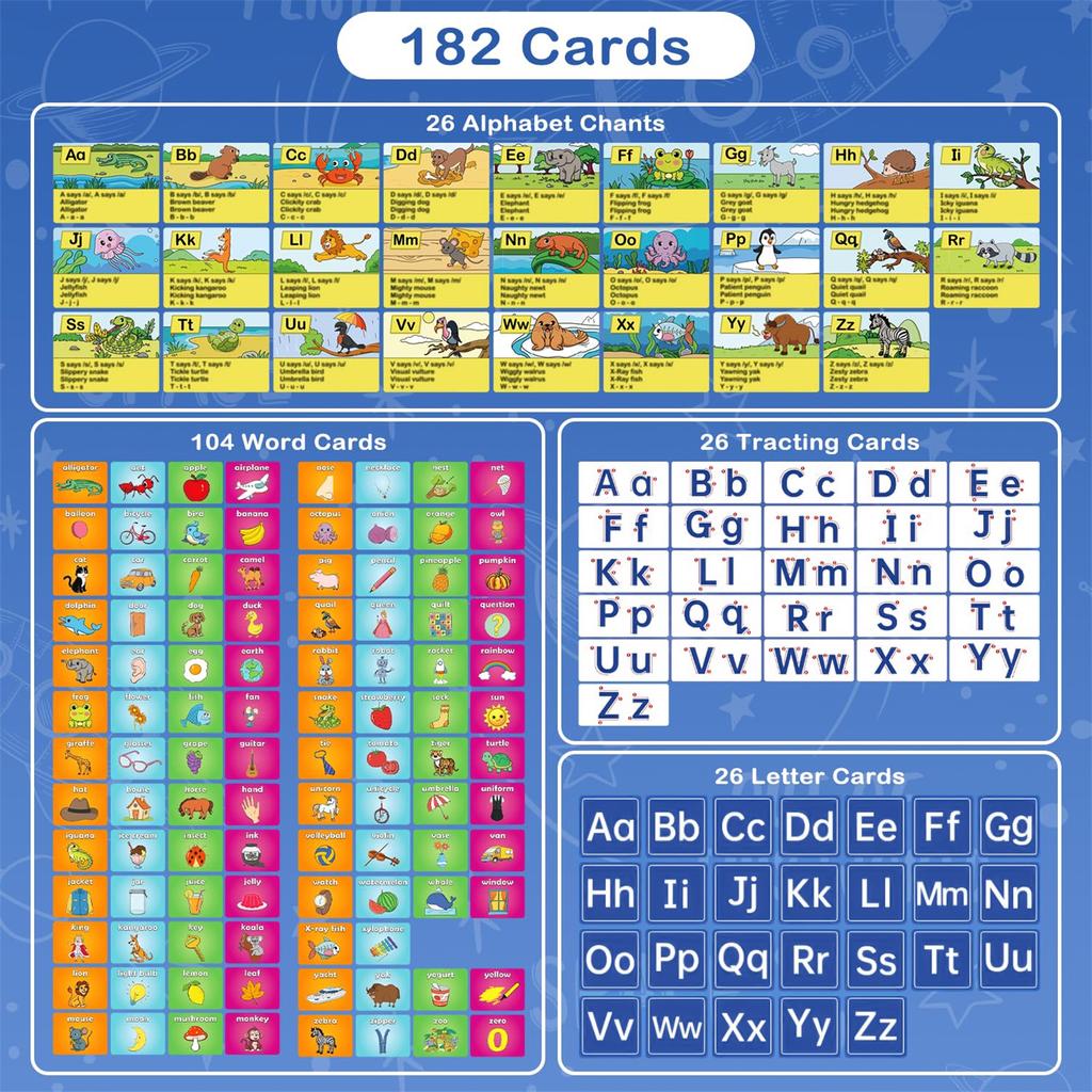 Alphabet Learning Pocket Chart Educational Toy Kids Classroom Teaching Aid Interactive Learning Tool for Preschool Kindergarten