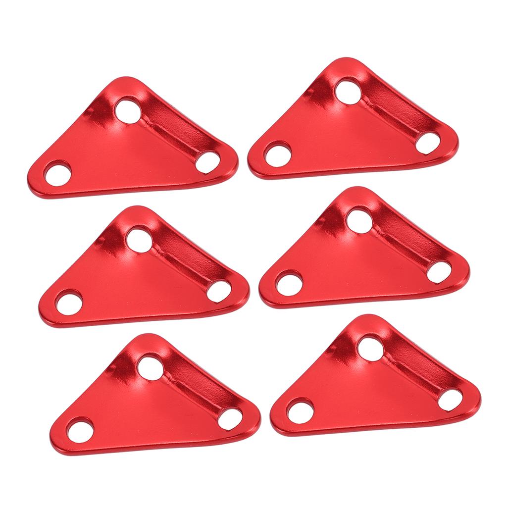 10pcs Triangle Tent Rope Fastener Aluminium Alloy Ultralight Strong Paracord Tensioners Rope Adjuster for Camping Red
