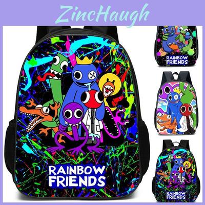 Colorful Roblox Rainbow Friends School Backpack With Breathable Nylon Material