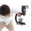 Stabilizer Handle Grip with Smartphone Clip for Photography of and More R-STYLE Low-Angle Children, Pets, (Black)