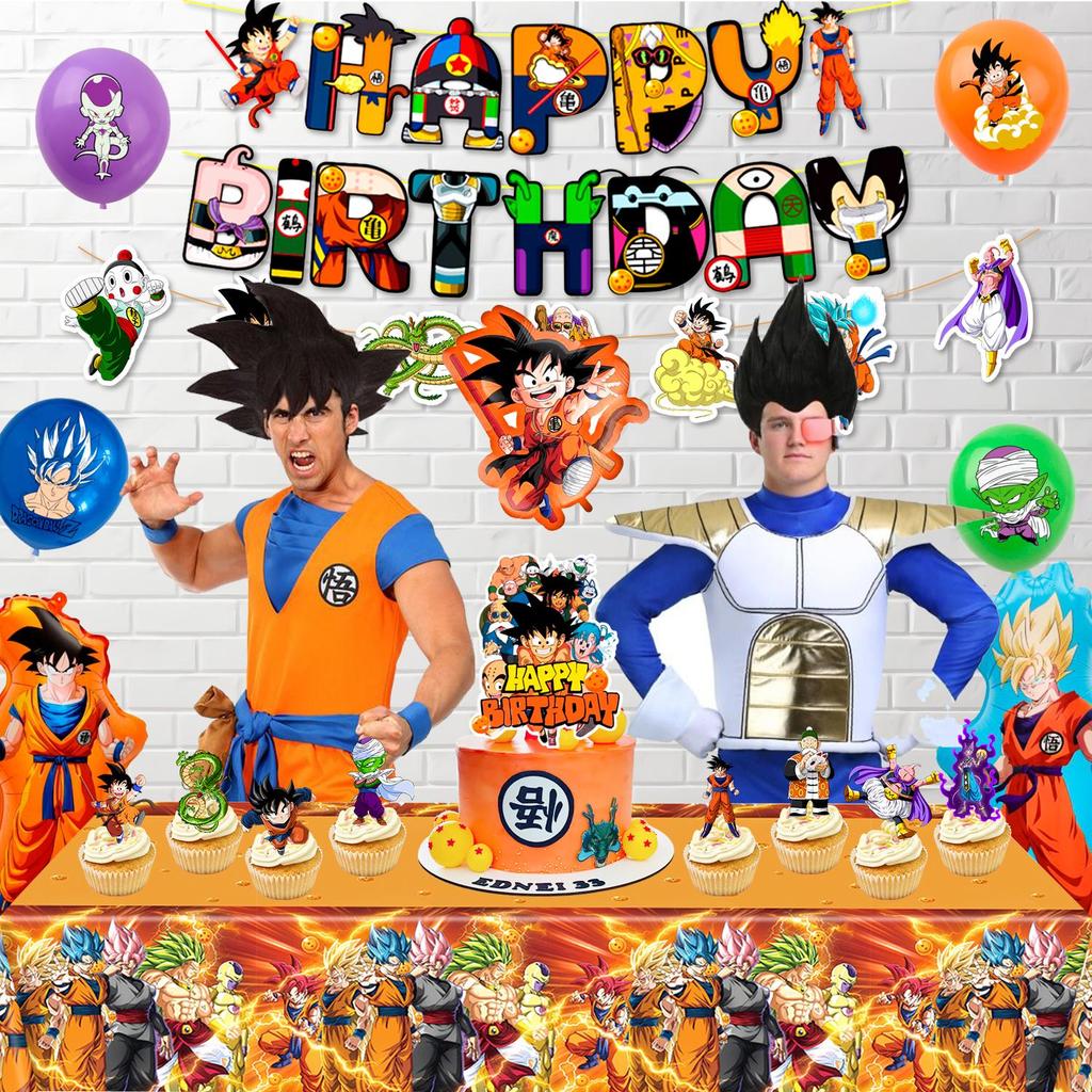 31pcs Cartoon Birthday Party Supplies, Cartoon Party Decorations Set - Cartoon Banner Cake Decorations and Cartoon Birthday Balloons for Kids