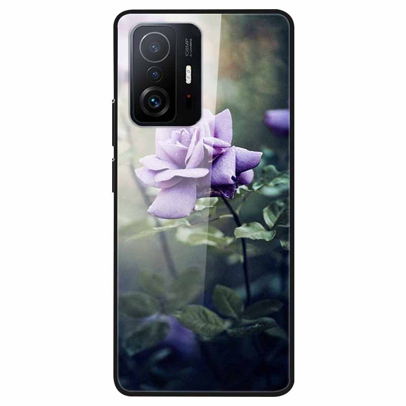 For Xiaomi 11T Tempered Glass Case Soft Bumper Hard Funda For Xiaomi mi 11T Pro Phone Case 11 T 11T Pro 11TPro Back Cover Shells