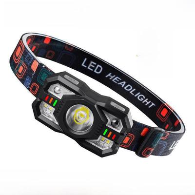 Cross-Border Multi-Function Rechargeable Headlight: Intelligent, Inductive, Multi-Light Source for Outdoor and Night Fishing.