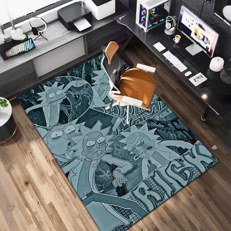 Rick Morty Comics Carpets Suitable Room Office Bedroom Door Mats Birthday Gifts Holiday Gifts Carpet Printing Floor Mats Doormat Bathroom Mat Room