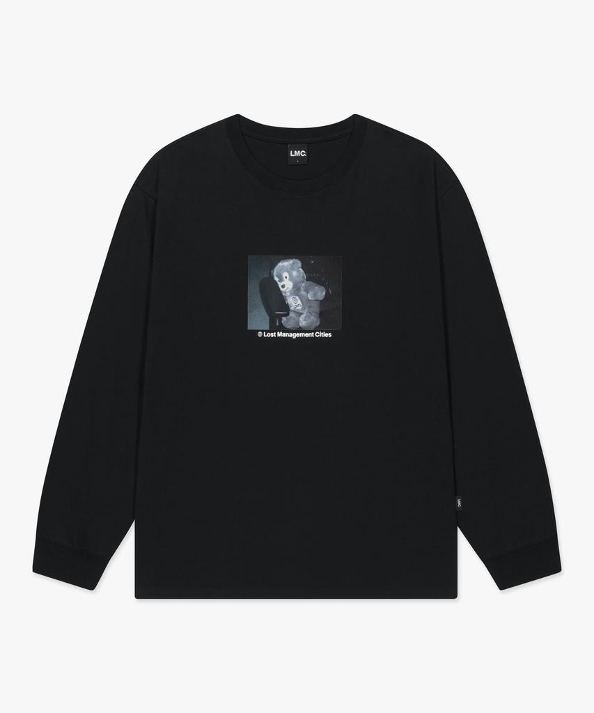LMC Photo Bear Long Slv Tee Black